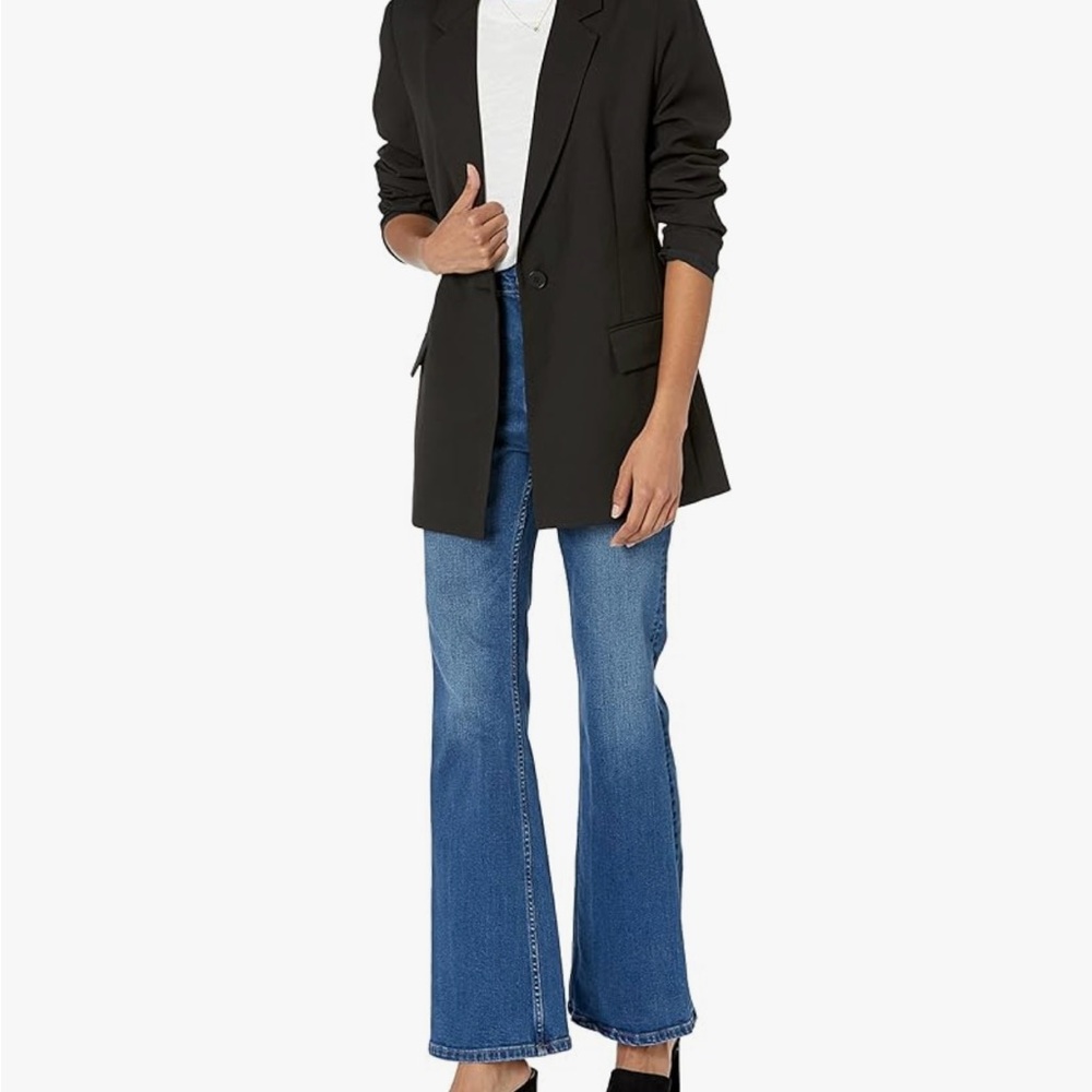 The Drop Blake Women's Long Black Blazer S NWT academic preppy workwear office - Picture 2 of 7